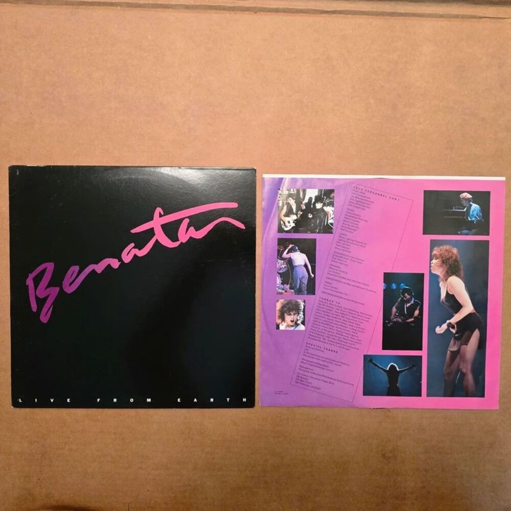 Pat Benatar Live from Earth vinyl record